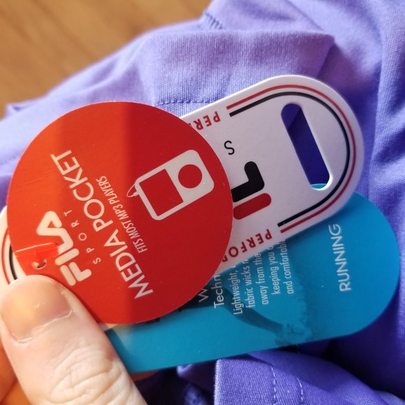 NEW Fila Purple Pink Short Sleeve Women's Athletic Shirt Size XL - Picture 4 of 5